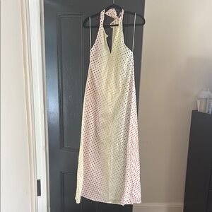 Polka Dot Halter Maxi Dress - Rosie Assoulin Rainbow Dot